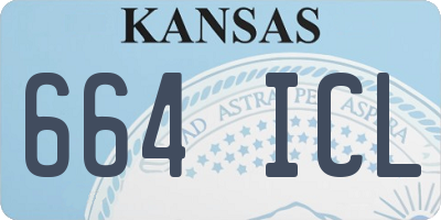 KS license plate 664ICL