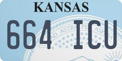 KS license plate 664ICU