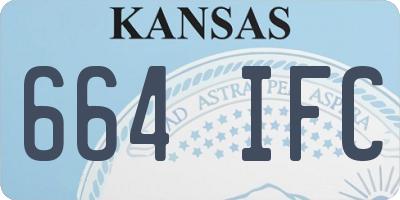 KS license plate 664IFC