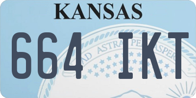 KS license plate 664IKT