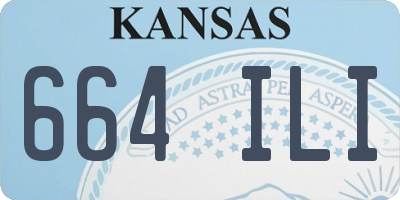 KS license plate 664ILI