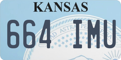 KS license plate 664IMU