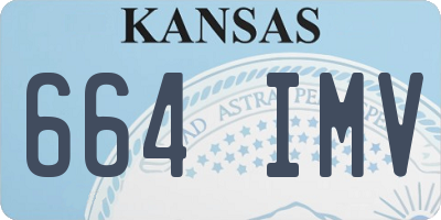 KS license plate 664IMV