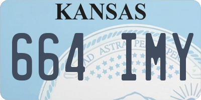 KS license plate 664IMY