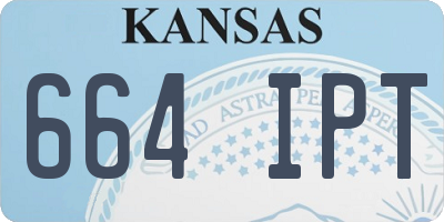 KS license plate 664IPT