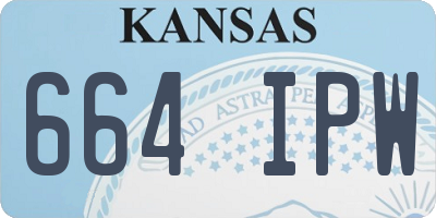 KS license plate 664IPW