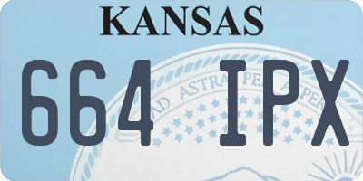 KS license plate 664IPX