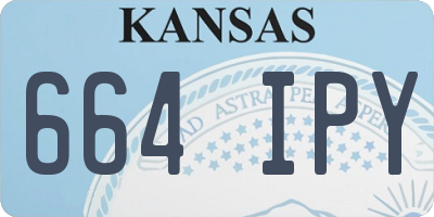 KS license plate 664IPY