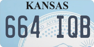 KS license plate 664IQB