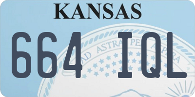 KS license plate 664IQL