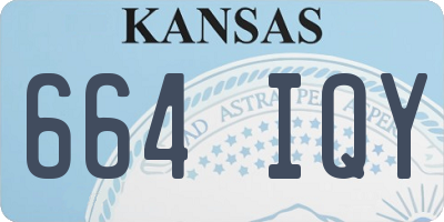 KS license plate 664IQY
