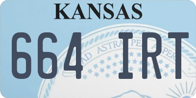 KS license plate 664IRT
