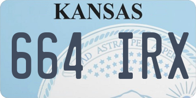 KS license plate 664IRX