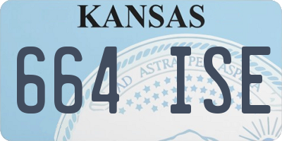 KS license plate 664ISE
