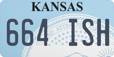 KS license plate 664ISH