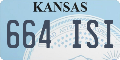 KS license plate 664ISI