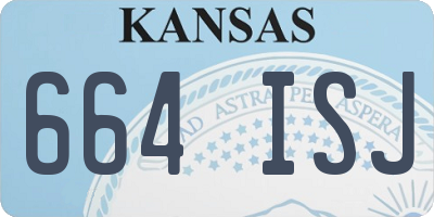 KS license plate 664ISJ