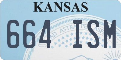 KS license plate 664ISM