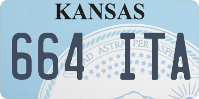 KS license plate 664ITA