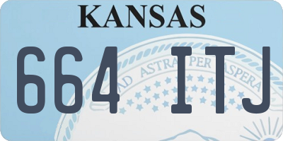 KS license plate 664ITJ