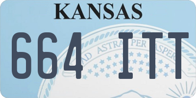 KS license plate 664ITT