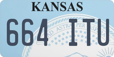 KS license plate 664ITU