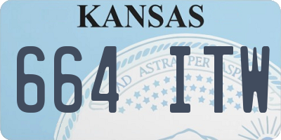 KS license plate 664ITW