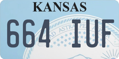 KS license plate 664IUF