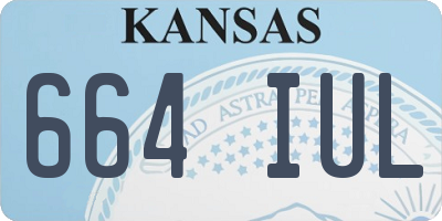 KS license plate 664IUL