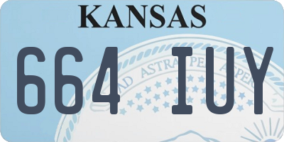 KS license plate 664IUY