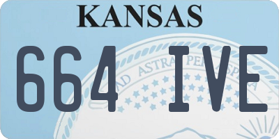KS license plate 664IVE