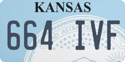 KS license plate 664IVF