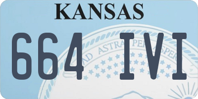 KS license plate 664IVI