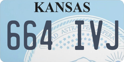 KS license plate 664IVJ