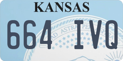 KS license plate 664IVQ
