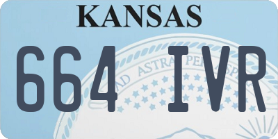 KS license plate 664IVR