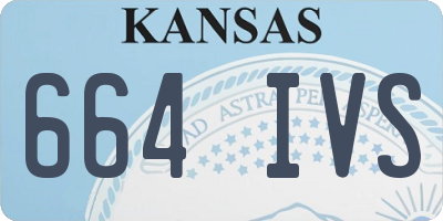 KS license plate 664IVS