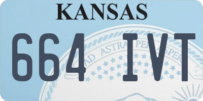 KS license plate 664IVT