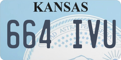 KS license plate 664IVU