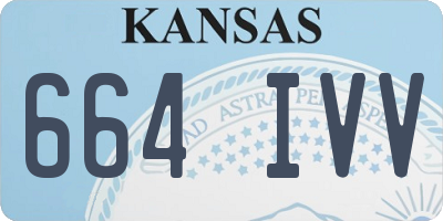 KS license plate 664IVV