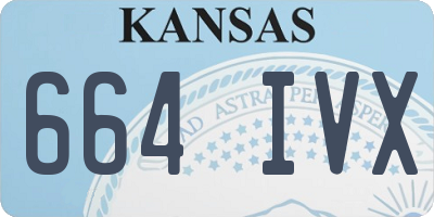 KS license plate 664IVX
