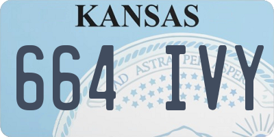KS license plate 664IVY