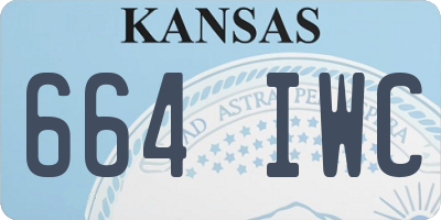 KS license plate 664IWC