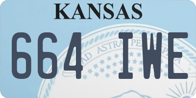 KS license plate 664IWE