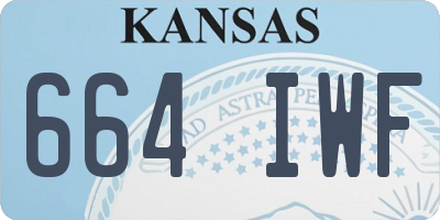 KS license plate 664IWF