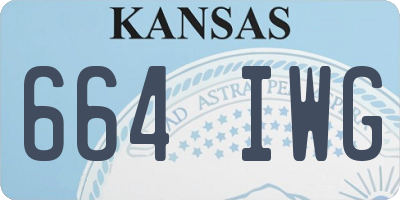 KS license plate 664IWG
