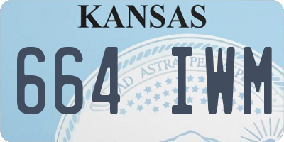 KS license plate 664IWM