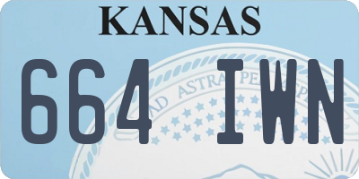 KS license plate 664IWN