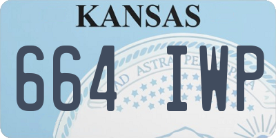 KS license plate 664IWP
