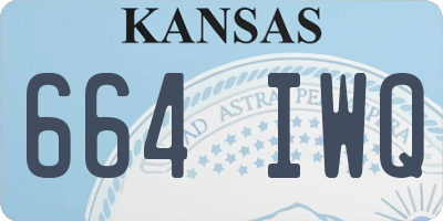 KS license plate 664IWQ